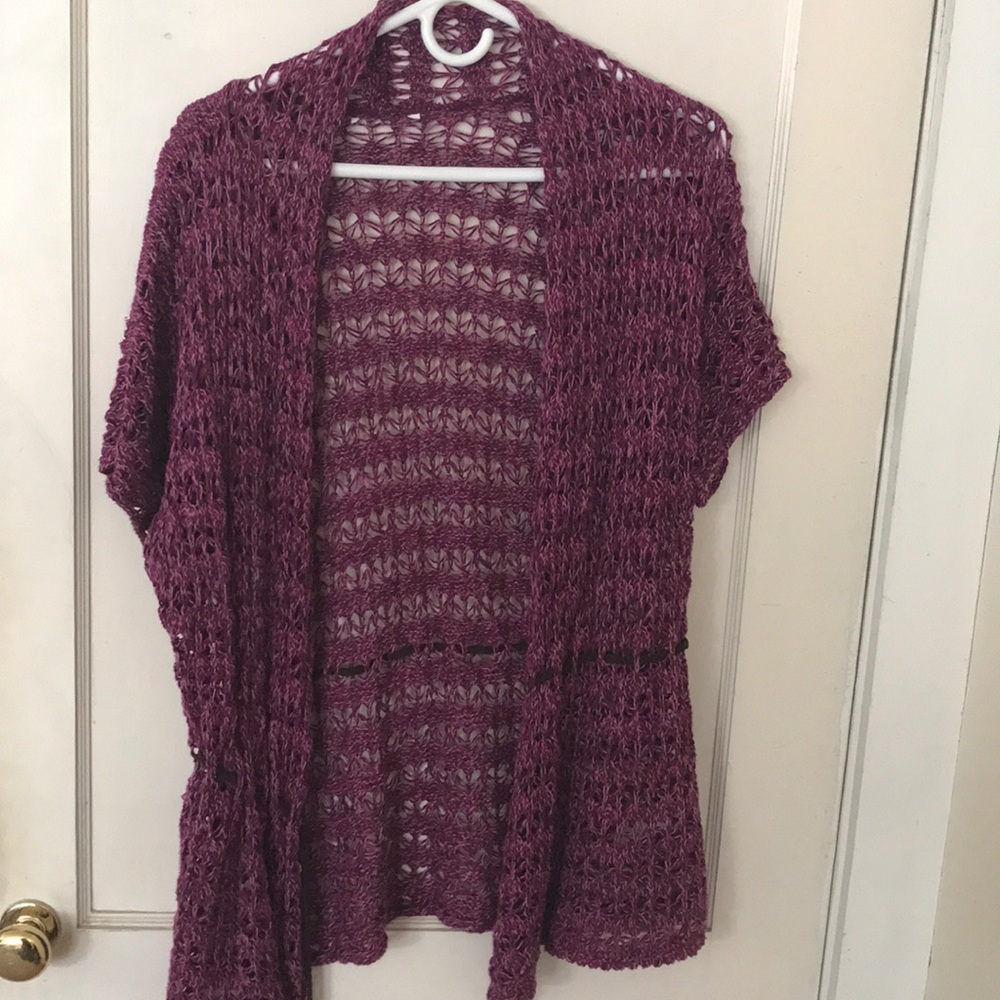 Purple shall/cardigan